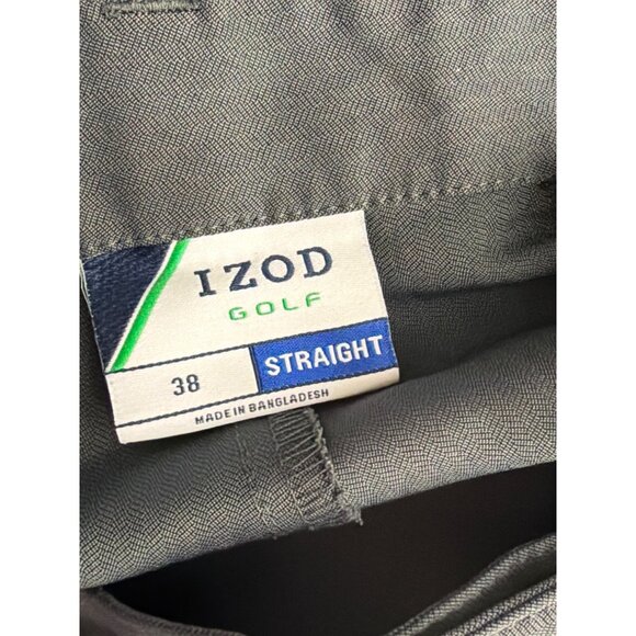 Izod Golf Gray Men’s Flat Front High Rise Golf Shorts Size 38 - Picture 7 of 8